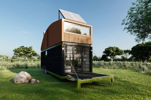 Этот крошечный дом на колесах за 65 000 долларов сделан из экологически чистых материалов для владельцев экологически безопасных домов!