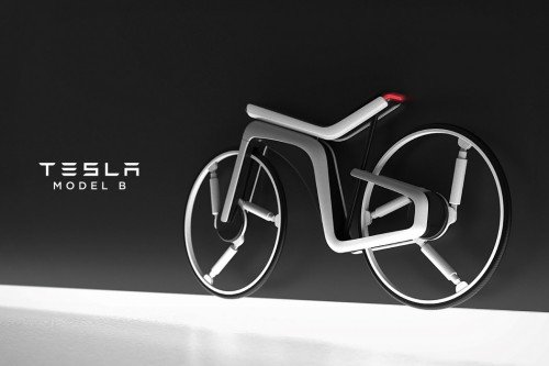 Tesla Model B - это футуристический внутри и снаружи концепт электрического велосипеда