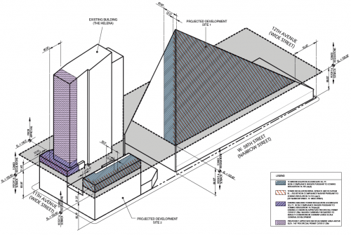 БОЛЬШОЕ Ничего: Дерст-планировка, но не строительство, крошечный многоквартирный дом рядом с пирамидой 57-й Западной улицы